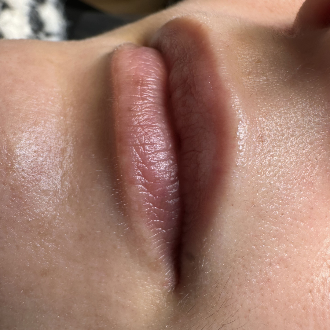 avant maquillage permanent des levres